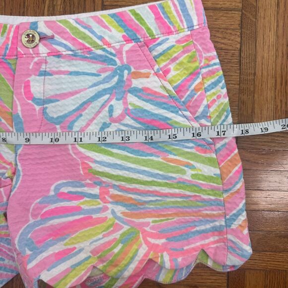 Lilly Pulitzer Womens The Buttercup Short Shellabrate Scallop Hem Shorts Size 00 - Picture 7 of 16